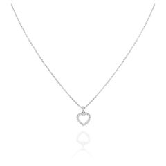 Tiffany & Co. Platinum Diamond Heart Pendant