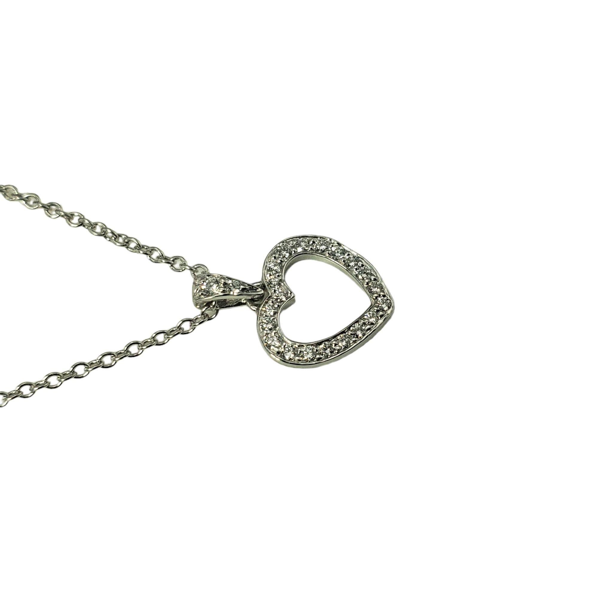 Women's Tiffany & Co. Platinum Diamond Heart Pendant Necklace