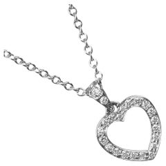 TIFFANY & Co. Collar Colgante Corazón Diamante Platino