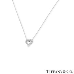 Tiffany & Co. Platinum Diamond Hearts Pendant 0.54ct TDW