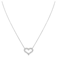 Tiffany & Co. Platinum Diamond Hearts Pendant 0.54ct TDW