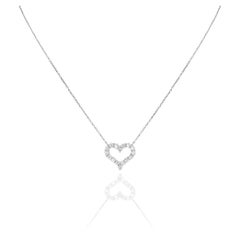 Tiffany & Co. Platinum Diamond Hearts Pendant 0.54ct TDW