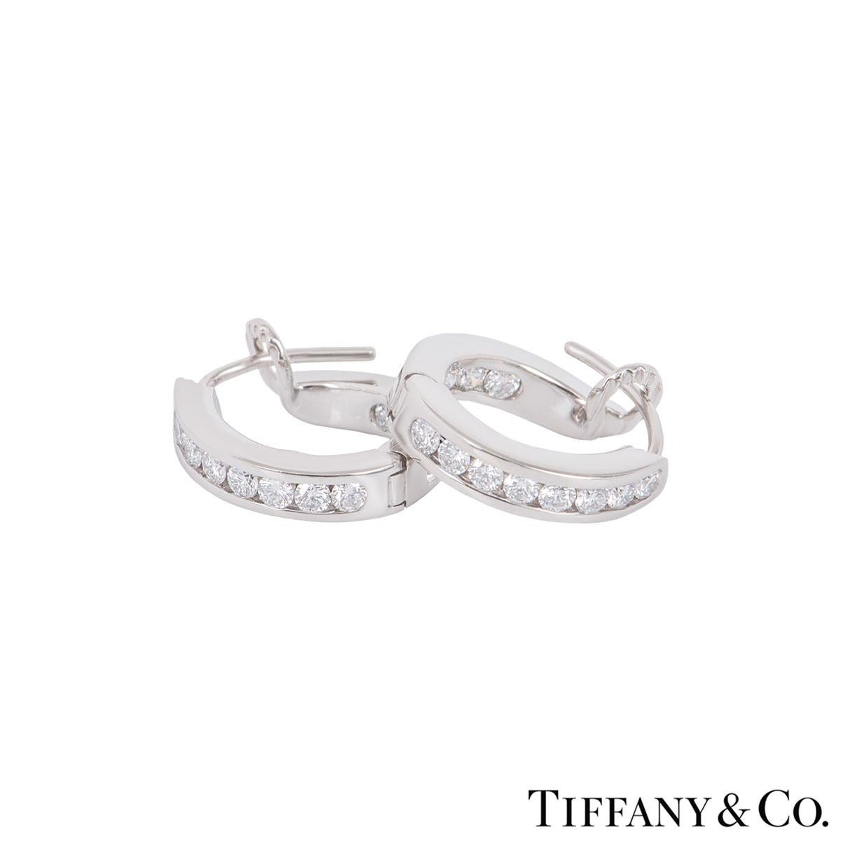platinum hoop earrings tiffany