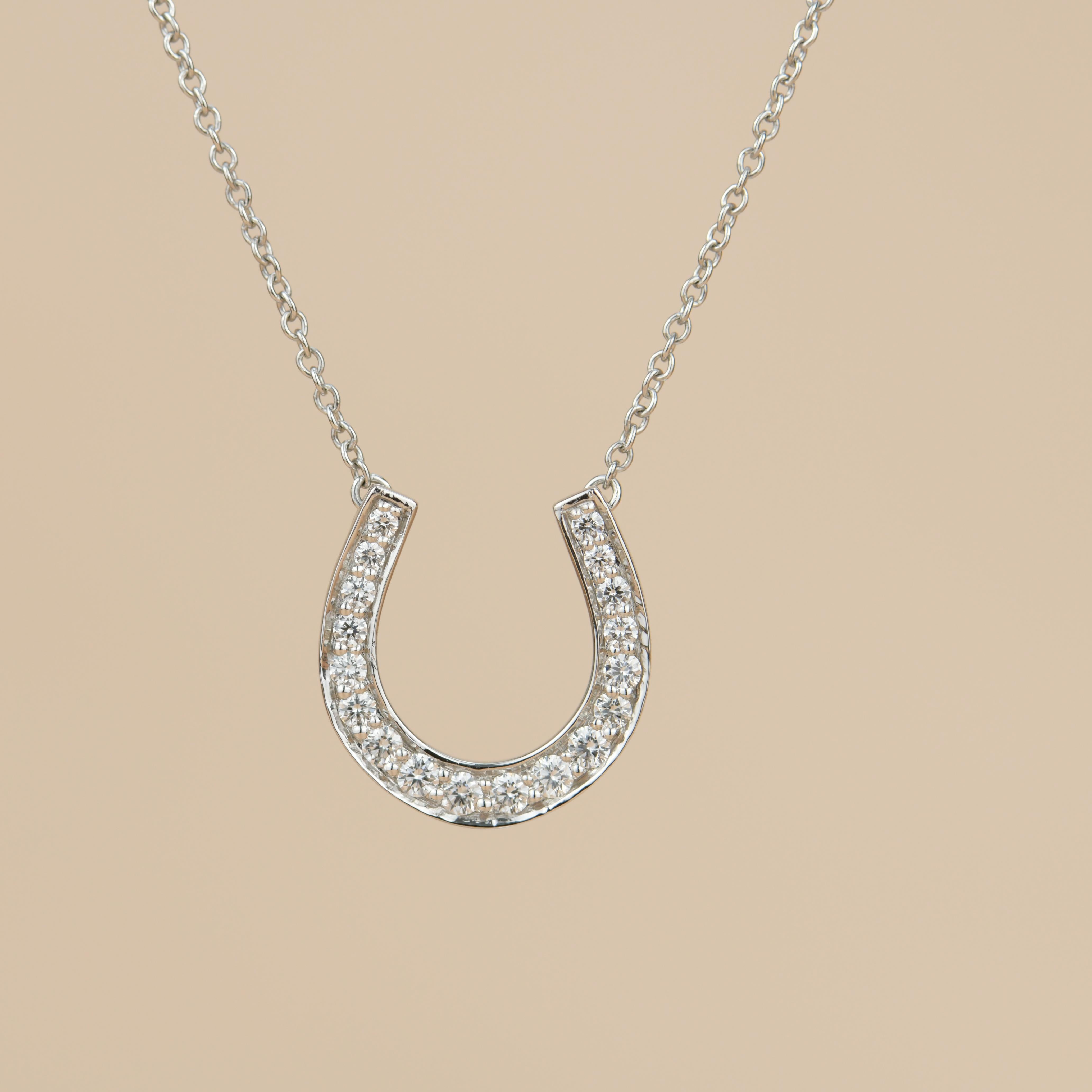 diamond horseshoe necklace tiffany