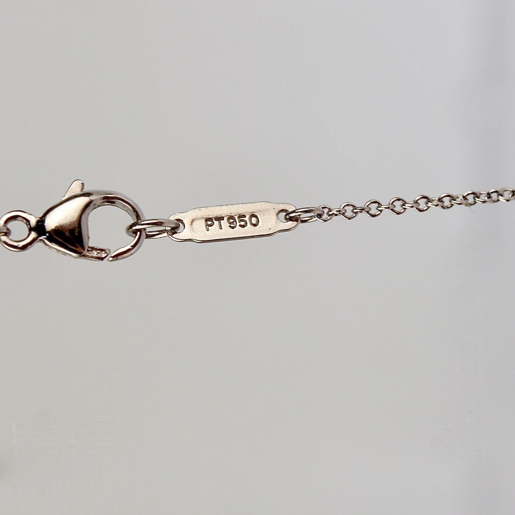 Tiffany & Co. Platinum & Diamond 'Illusion' Crucifix or Cross Pendant Necklace For Sale 4