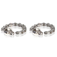 Tiffany & Co. Platinum Diamond Inside-Out Hoop Earrings