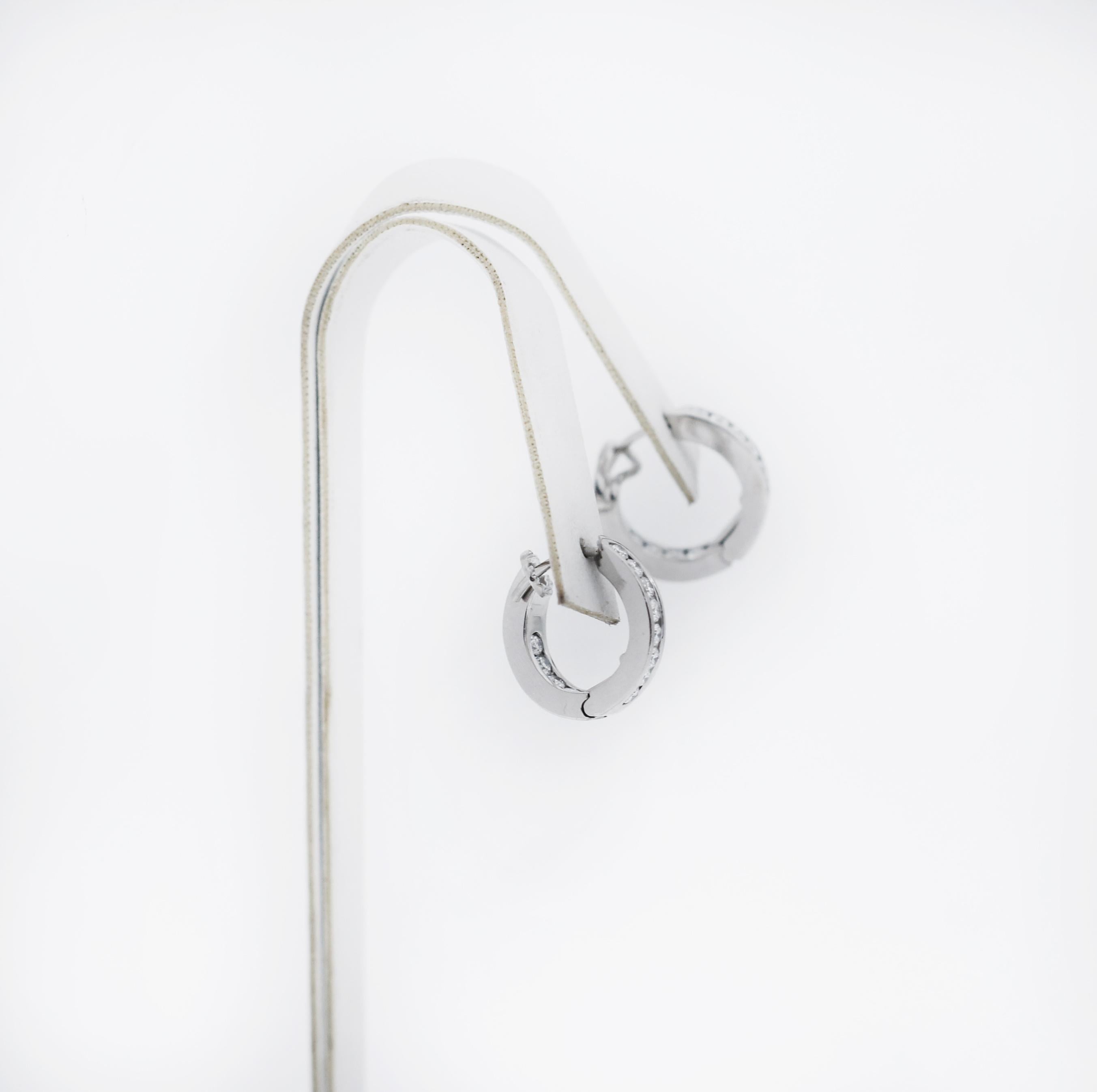 tiffany silver hoop earrings