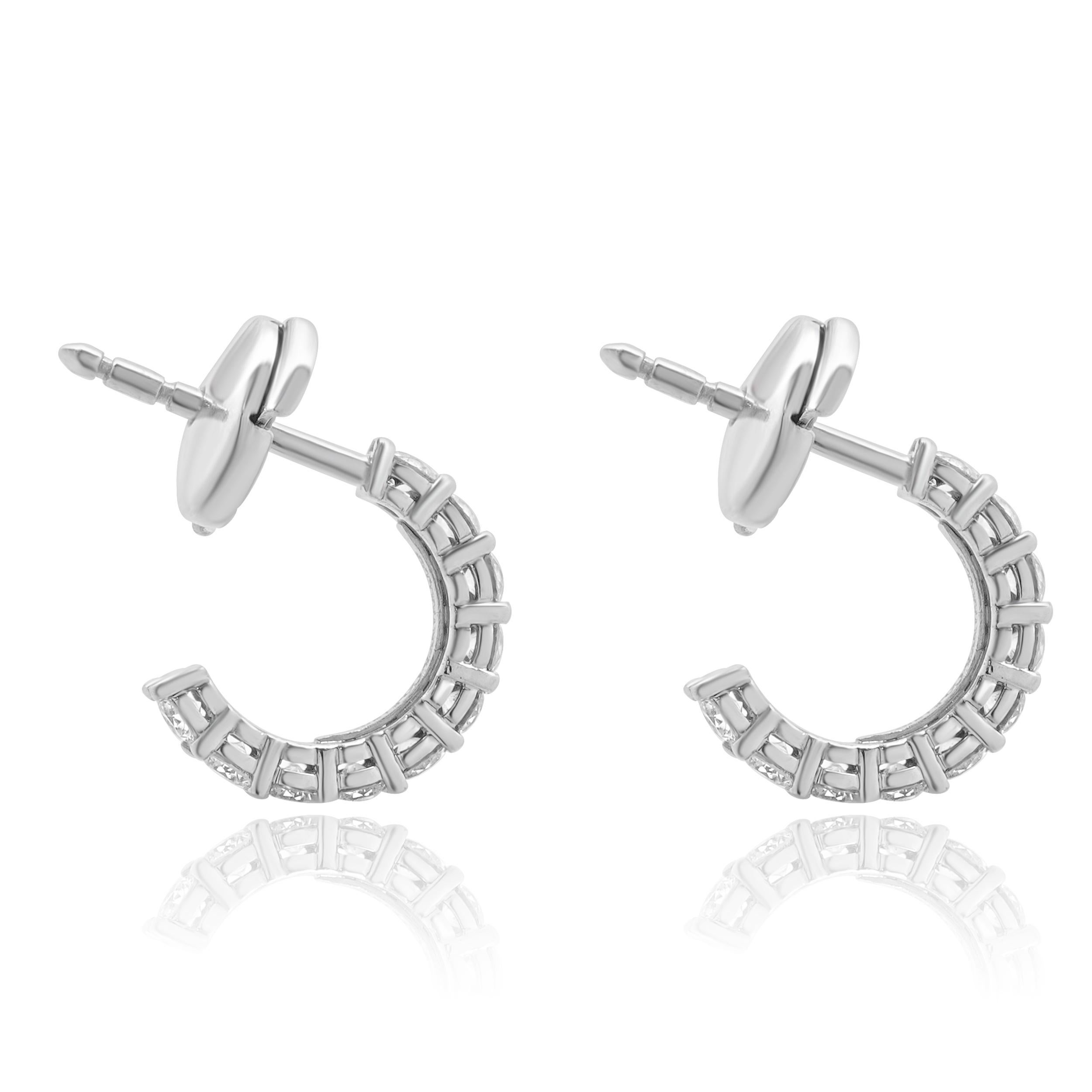 Tiffany & Co. Boucles d'oreilles J en platine et diamant Excellent état - En vente à Scottsdale, AZ