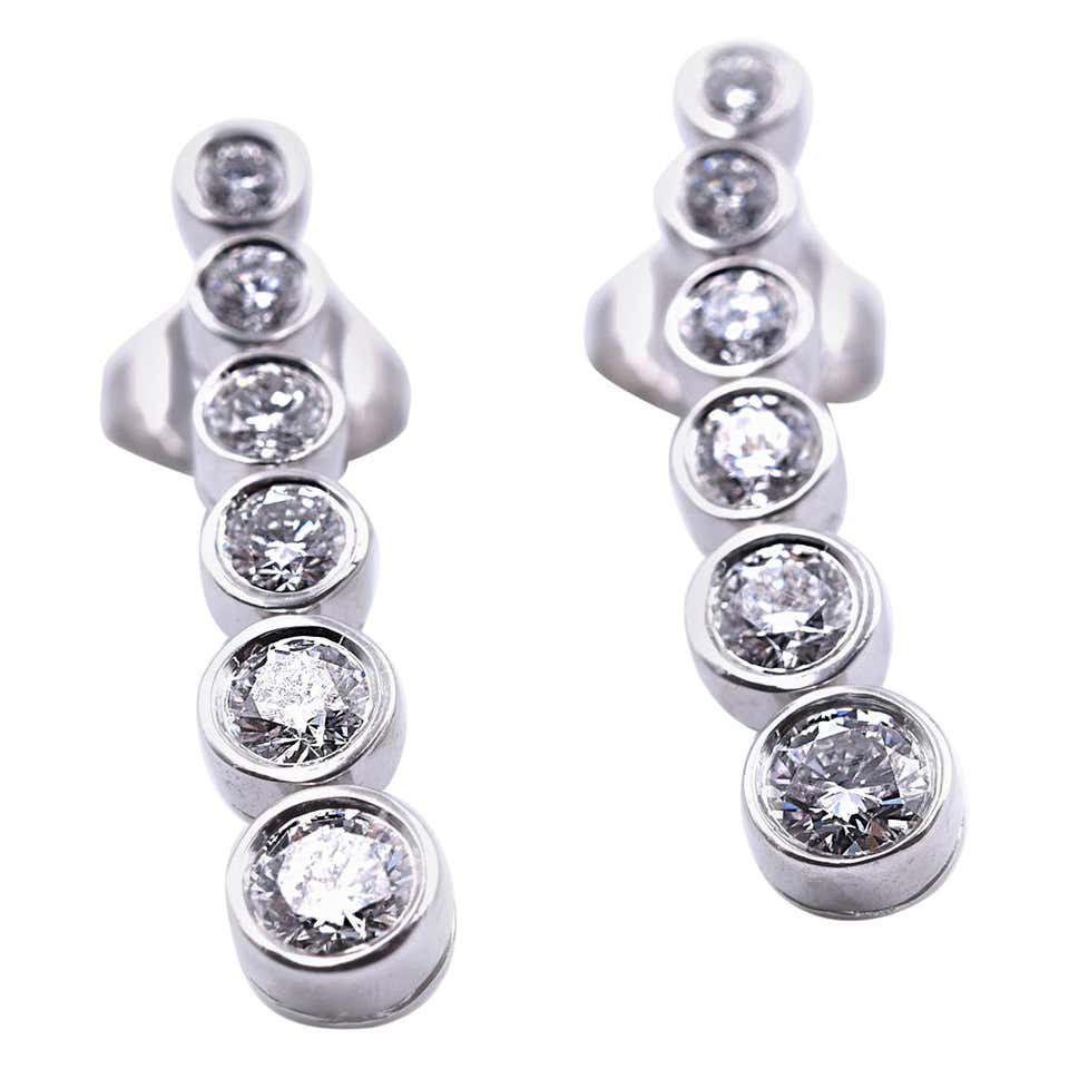 Diamond drop earrings tiffany Clearance