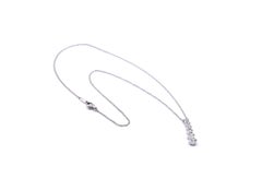 Tiffany & Co. Platinum Diamond Jazz Drop Necklace