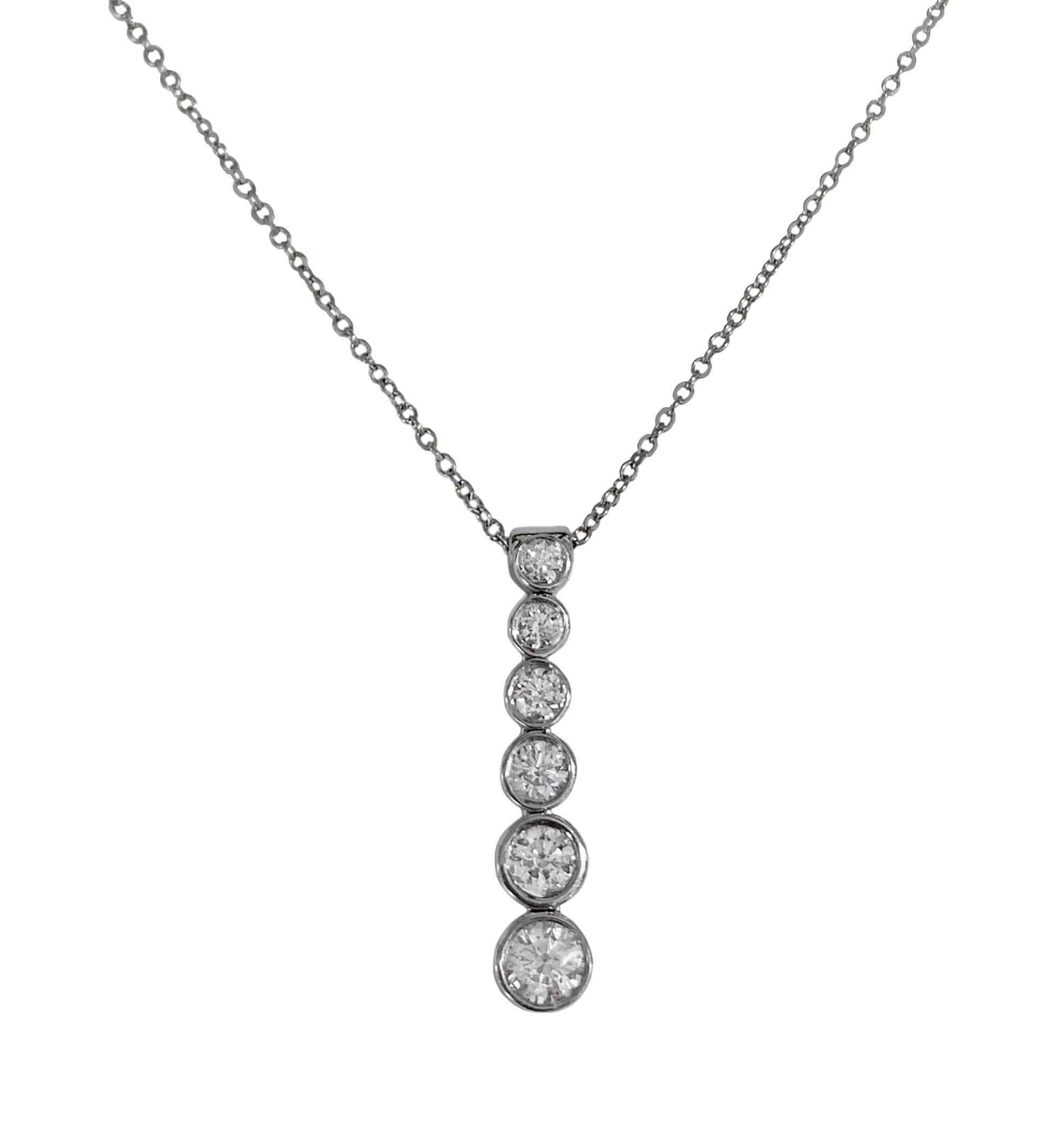 Tiffany & Co. Collier Jazz en platine avec diamants Excellent état - En vente à New York, NY