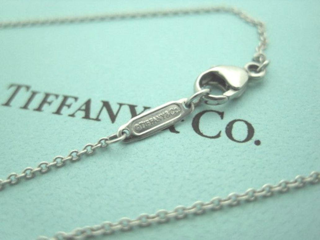 TIFFANY & Co. Platinum Diamond Jazz Graduated Drop Pendant Necklace For Sale 2