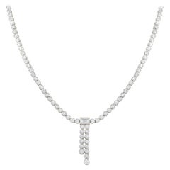 Tiffany & Co. Platinum Diamond Jazz Necklace 5.70 Carat