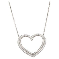 Tiffany & Co. Collier platine-diamant-grande oreille
