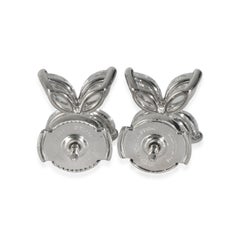 Tiffany & Co. Platinum Diamond Large Model Victoria Earrings