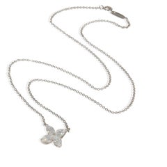 Tiffany & Co. Platinum Diamond Large Model Victoria Pendant