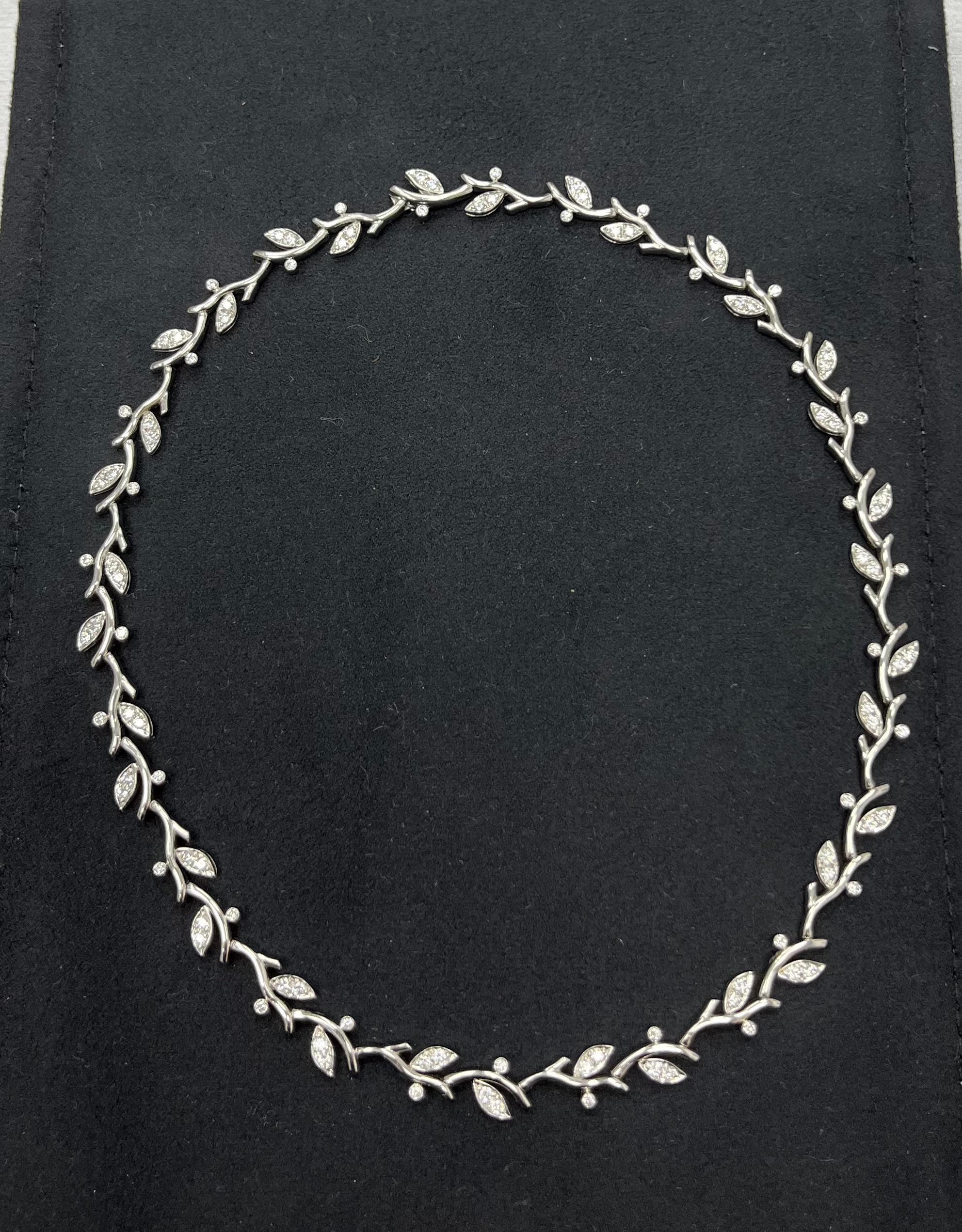 tiffany leaf necklace