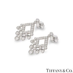 Tiffany & Co. Platinum Diamond Legacy Chandelier Earrings