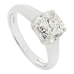 Tiffany & Co. Platinum Diamond Lucida Ring 2.50ct F/VS2
