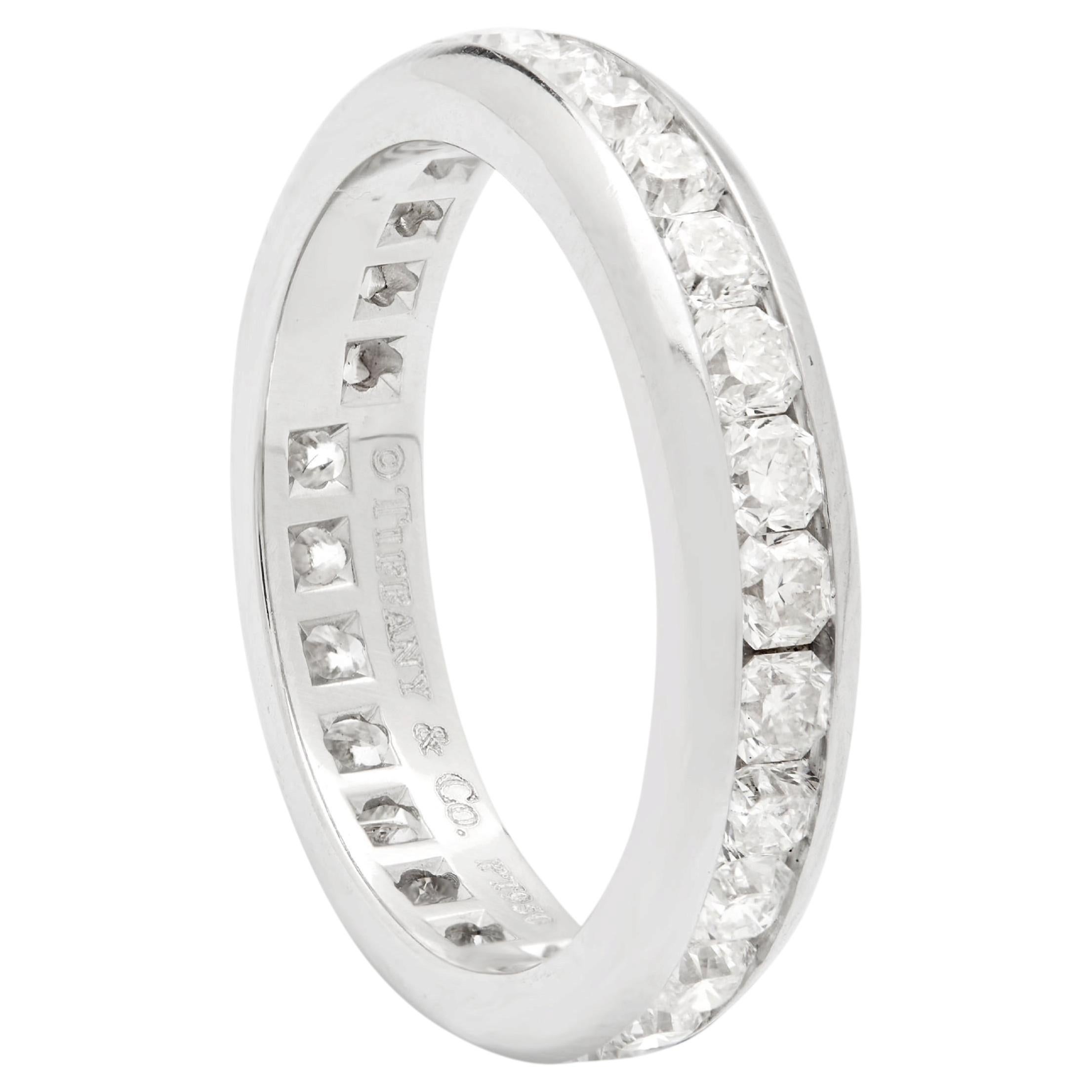 Tiffany & Co platinum diamond Lucinda ring For Sale