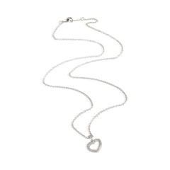 Tiffany & Co. Platinum Diamond Metro Heart Pendant