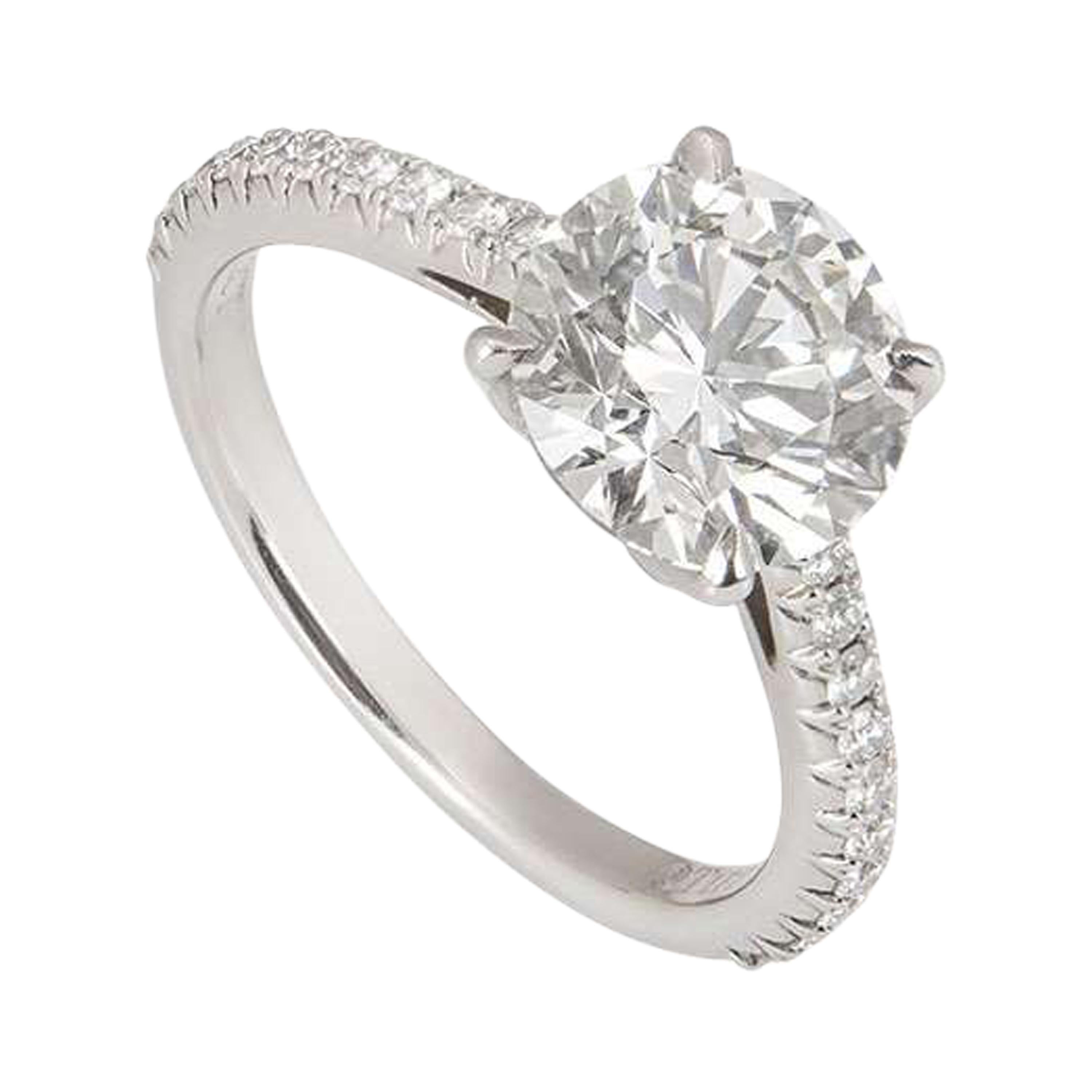 Tiffany & Co. Platinum Diamond Novo Ring 1.72 Carat