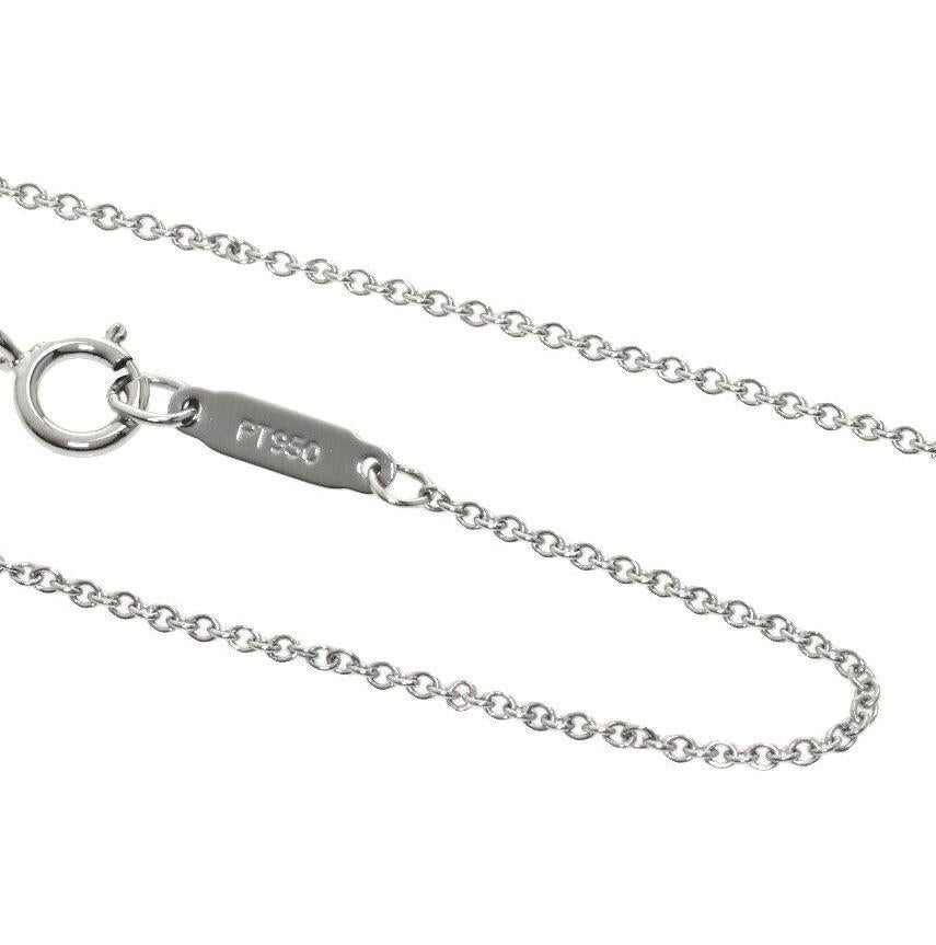 TIFFANY & Co. Collier à pendentif en forme de cercle ouvert en platine et diamants en vente 4