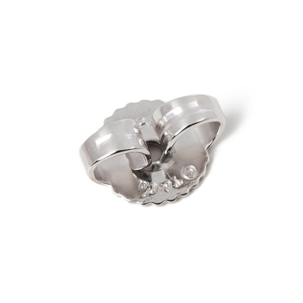Round Cut Tiffany & Co. Platinum Diamond Paloma Picasso Flower Stud Earrings