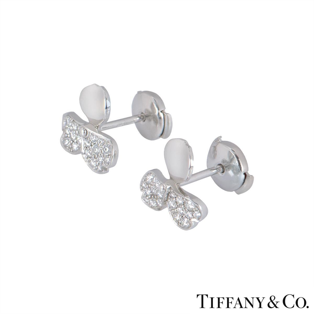 tiffany paper flowers earrings