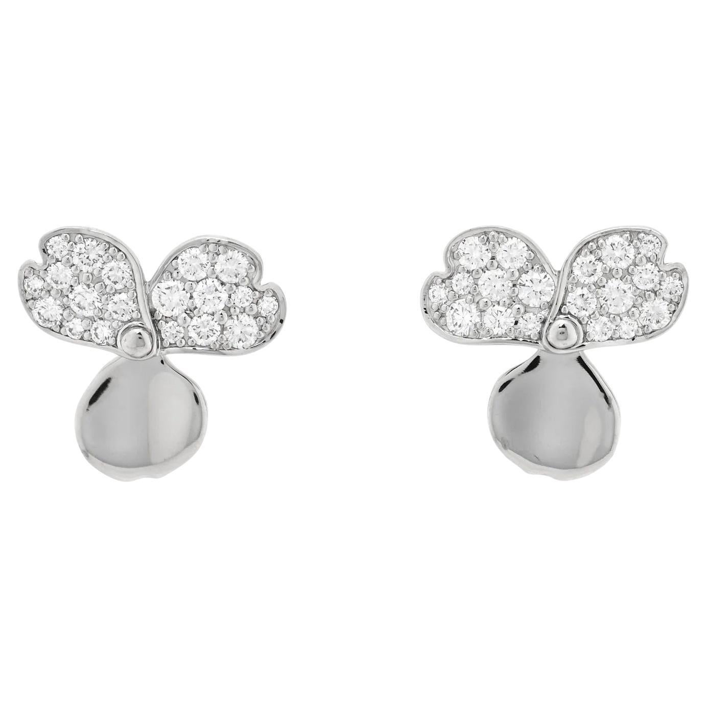 TIFFANY & Co. Elsa Peretti 18K Gold Diamant Seestern Ohrringe im Angebot