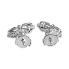 Tiffany & Co. Platinum Diamond Paper Flowers Firefly Earrings