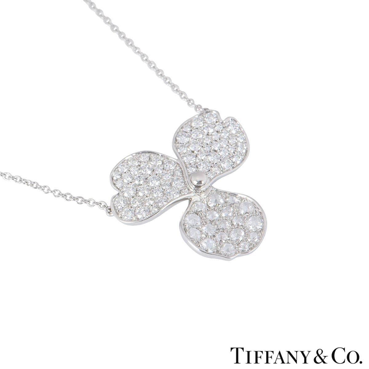 tiffany paper flower necklace