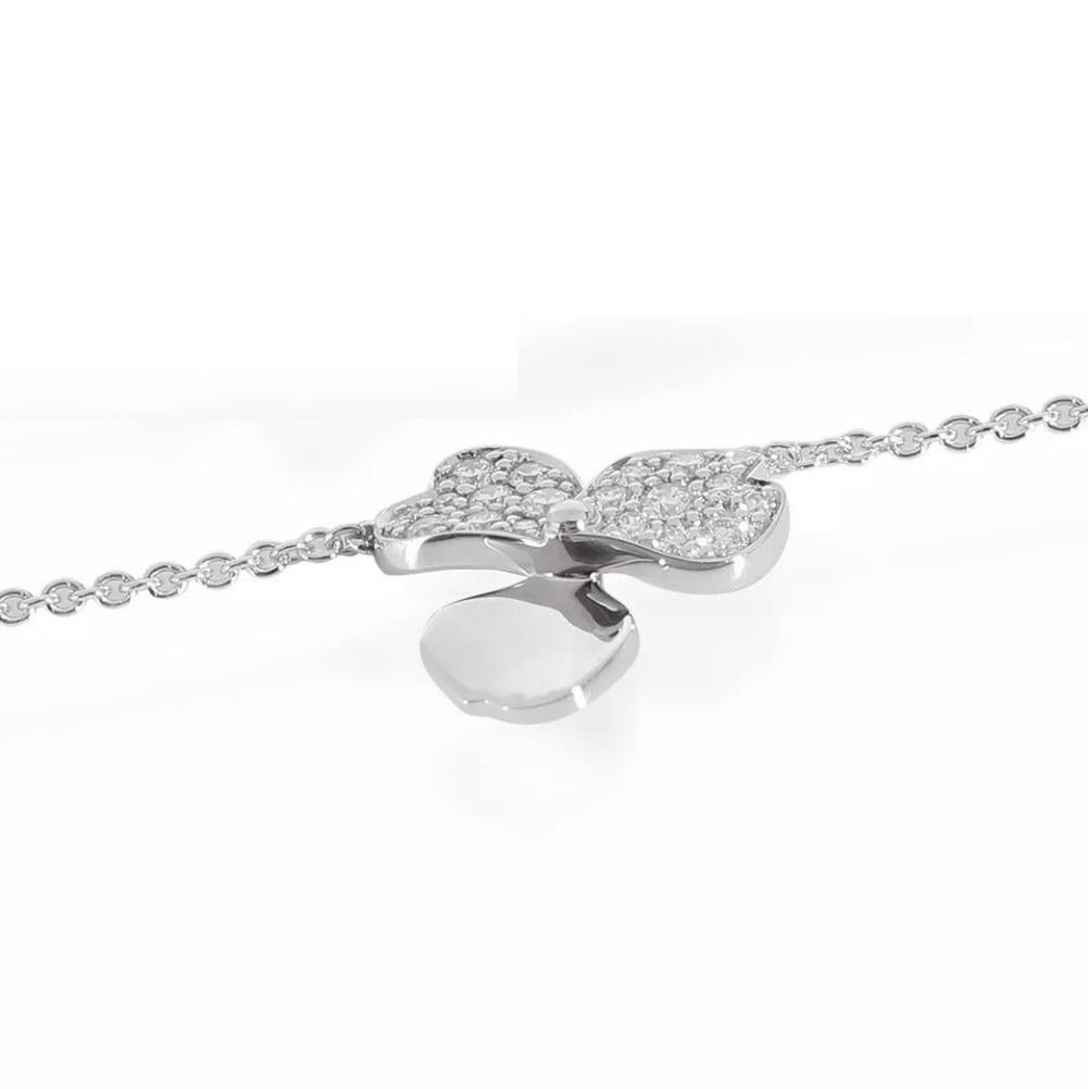 TIFFANY & Co. Platinum Diamond Paper Flowers Pendant Necklace For Sale 1