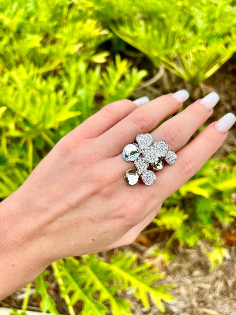 Tiffany paper flower ring clearance