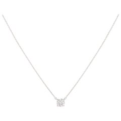 Tiffany & Co. Platinum Diamond Pendant 0.94 Carat E Color
