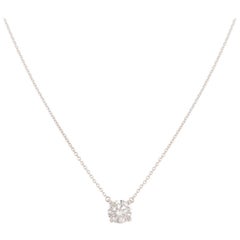 Tiffany & Co. Platinum Diamond Pendant 1.45 Carat