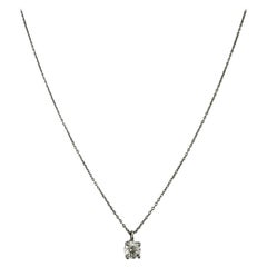 Tiffany & Co. Collana in platino con diamanti rotondi da 0,30 ct G VVS1