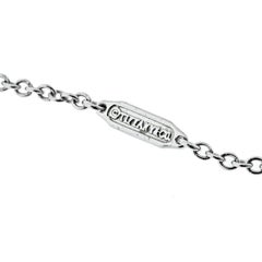 Tiffany & Co. 18K White Gold Diamond Petals Key Pendant