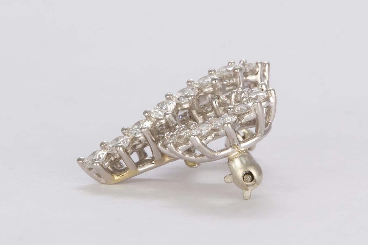 Tiffany & Co. Platinum and Diamond Ribbon Pin Brooch 1