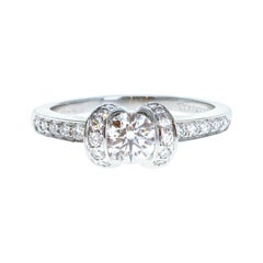 Tiffany & Co. Platin & Diamant-Band-Ring 0::76ctw F VVS2