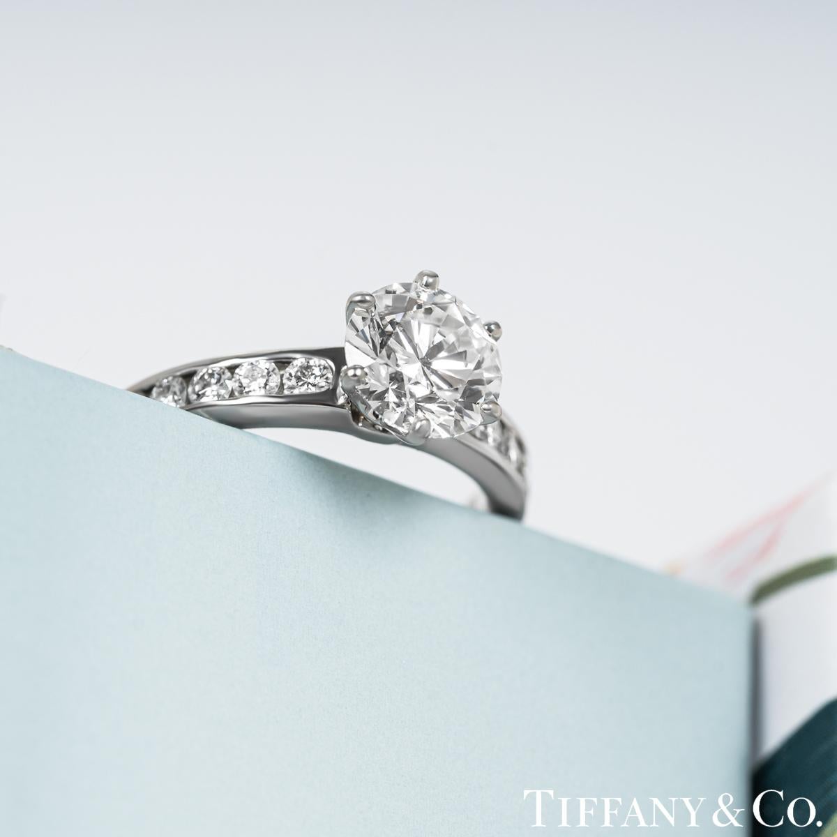 Tiffany & Co. Platin-Diamantring 1,53 Karat F/VS2 3