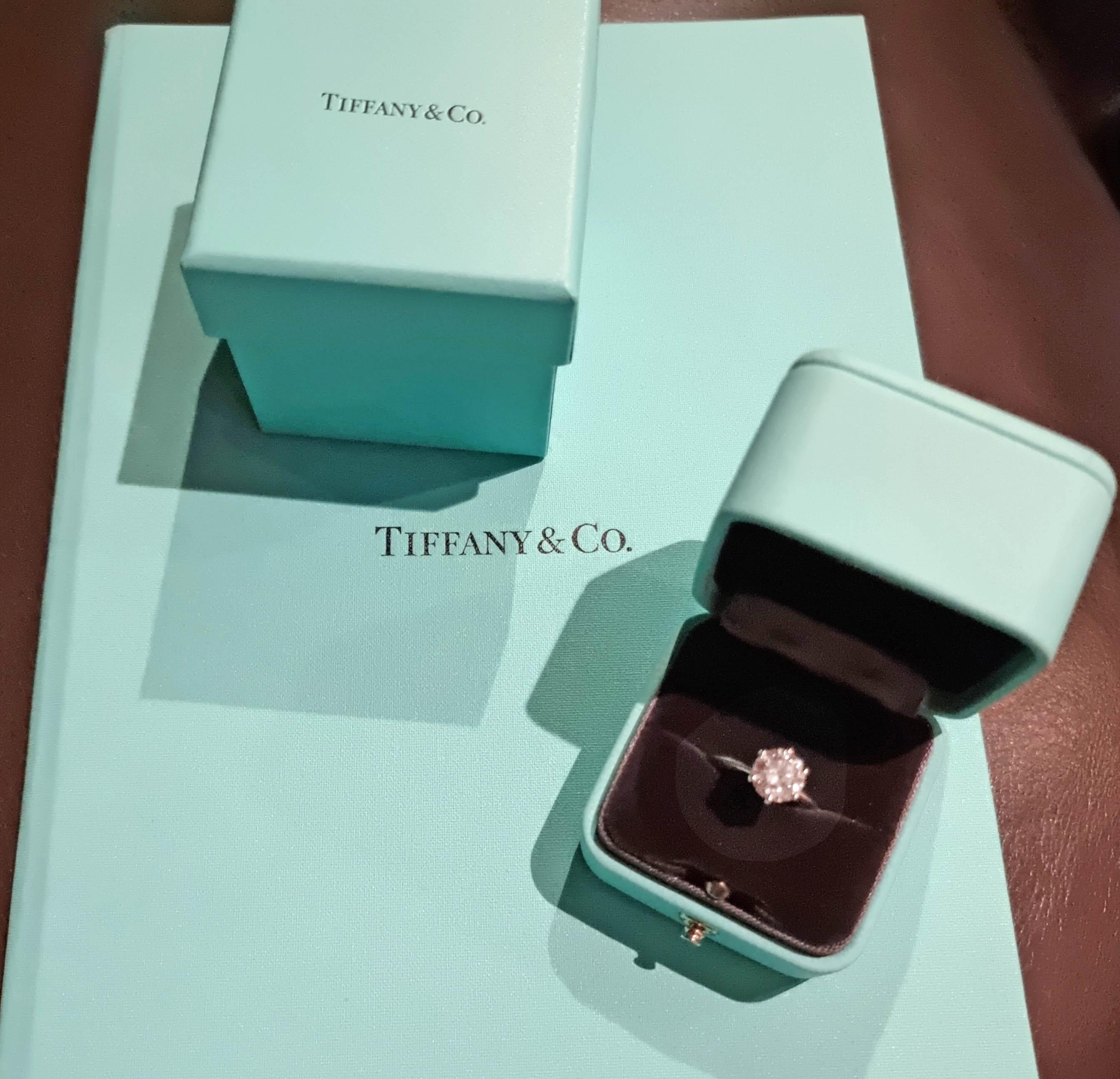 Tiffany & Co. Platinum Diamond Ring 1.64ct In Excellent Condition In SYDNEY, NSW