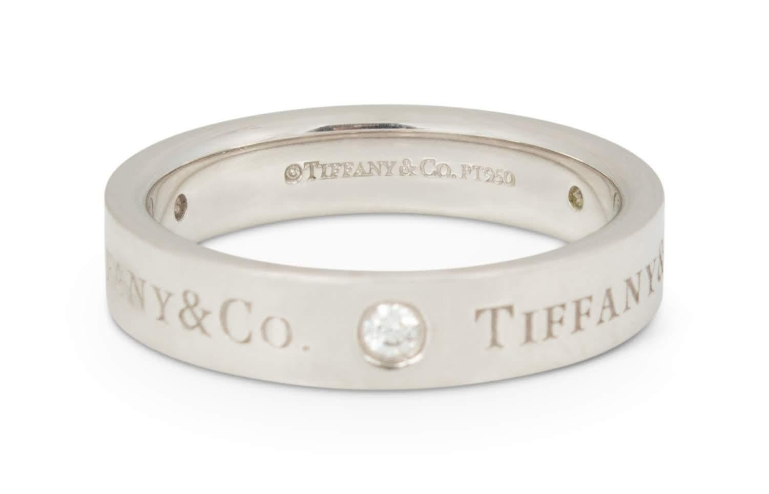Round Cut Tiffany & Co. Platinum Diamond Ring