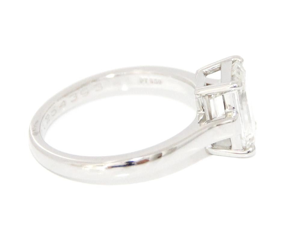 Modern Tiffany & Co. Platinum Diamond Ring For Sale
