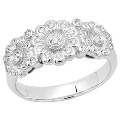 TIFFANY & Co. Anillo Flor Rosa Diamante Platino 6