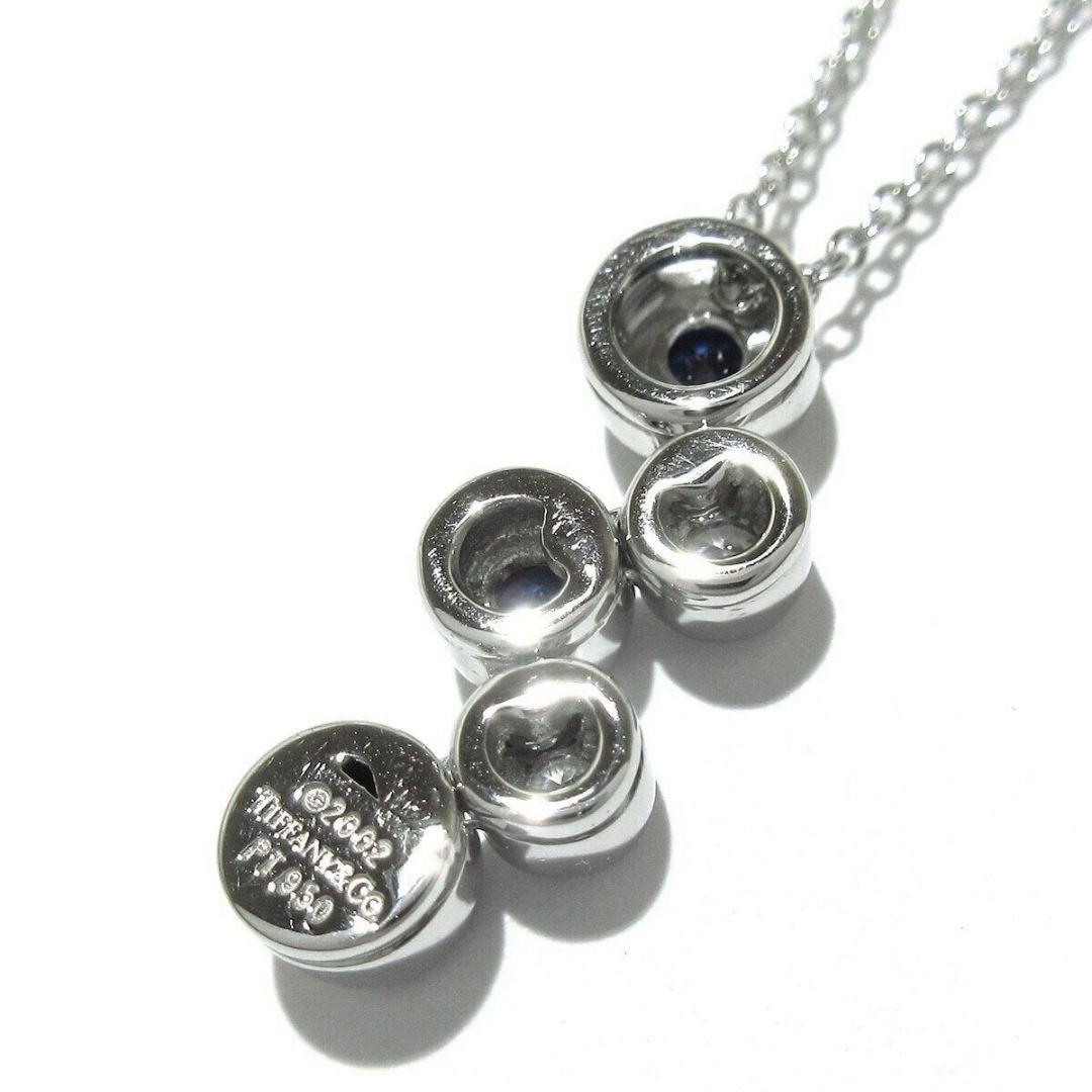 Women's TIFFANY & Co. Platinum Diamond Sapphire Bubbles Pendant Necklace