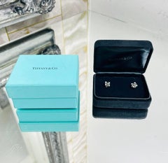 Tiffany & Co Platinum Diamond Schlumberger Lynn Earrings