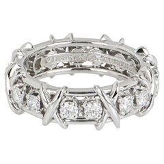 Tiffany & Co. Platinum Diamond Schlumberger Sixteen Stone Ring