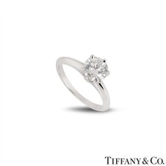 Tiffany & Co. Platinum Diamond Setting Engagement Ring 1.01 Carat