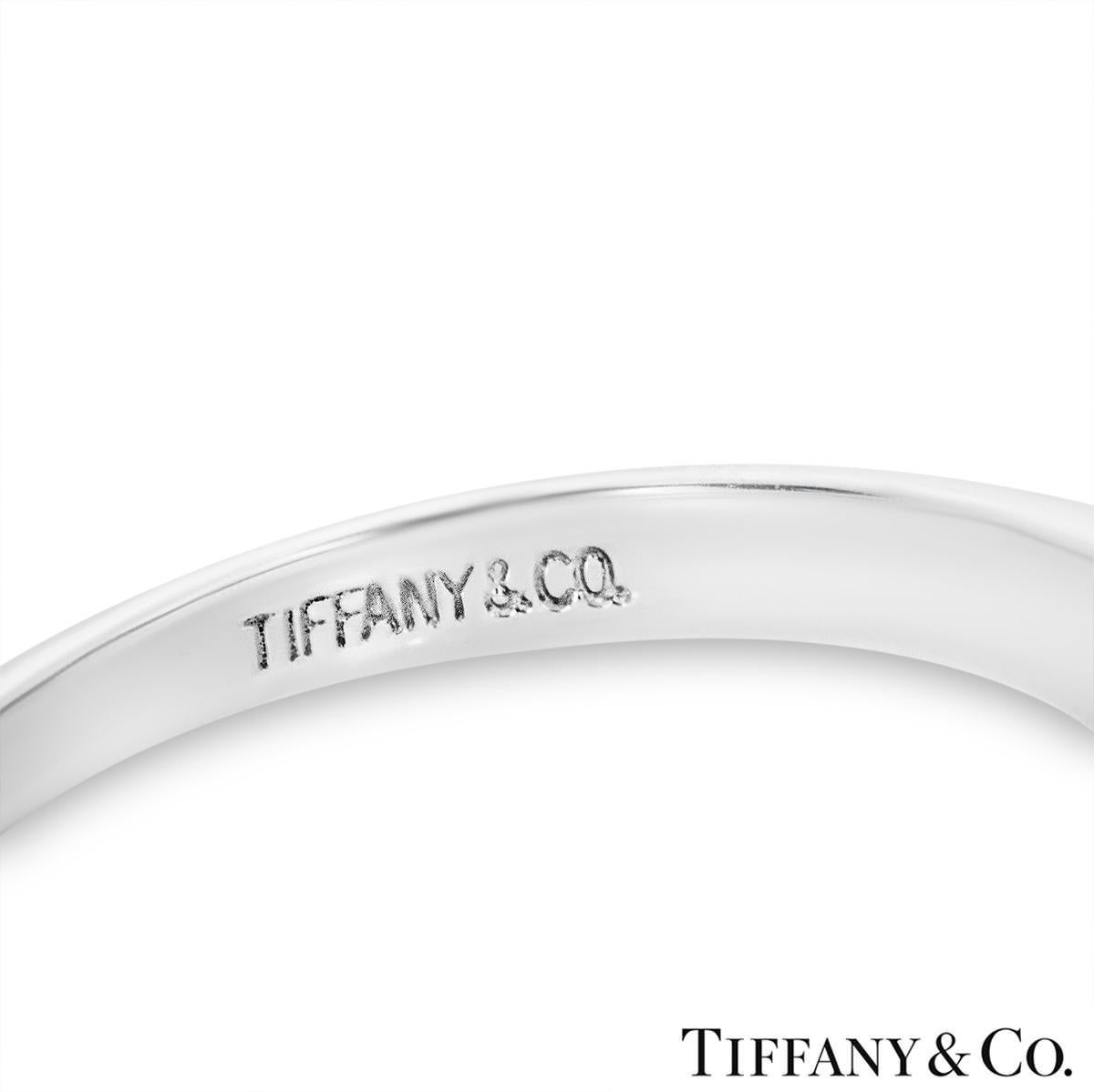 Tiffany & Co. Bague de fiançailles en platine sertie d'un diamant de 1,01 carat en vente 2
